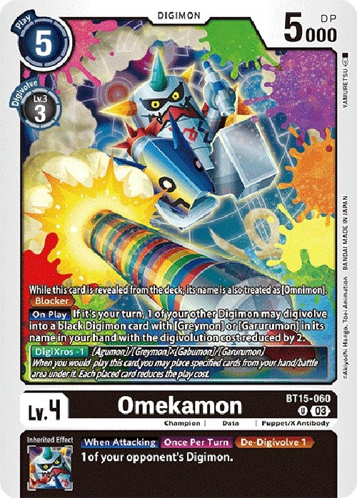 Image for Omekamon - Digimon Card Game