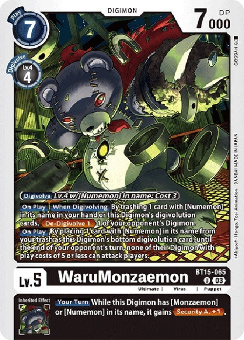 Image for WaruMonzaemon - Digimon Card Game