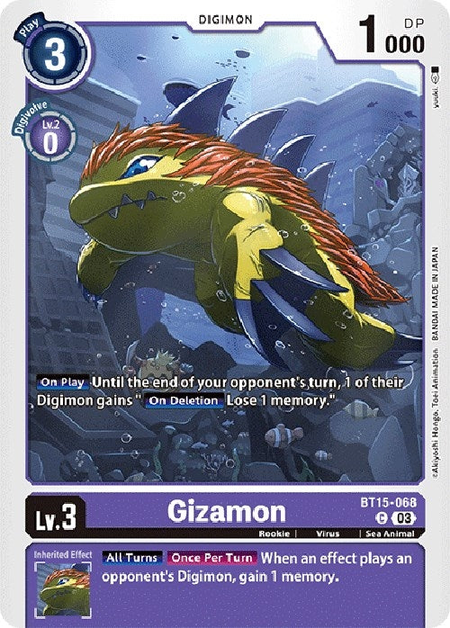 Image for Gizamon - Digimon Card Game