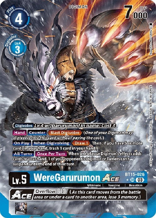 Image for WereGarurumon ACE (Alternate Art) - Digimon Card Game