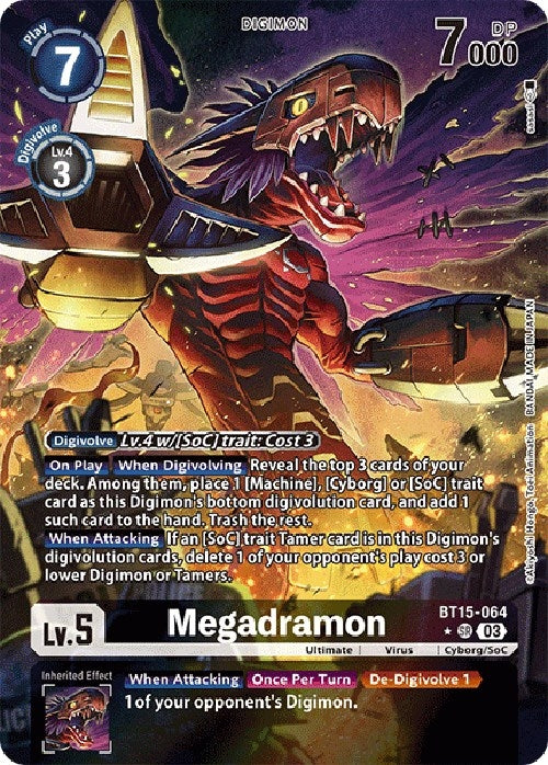 Image for Megadramon (Alternate Art) - Digimon Card Game
