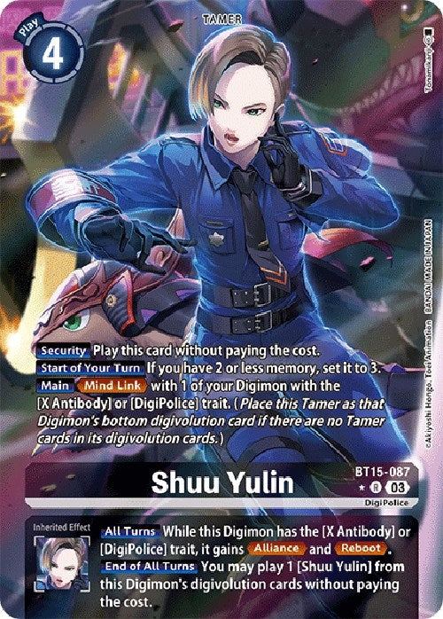 Image for Shuu Yulin (Alternate Art) - Digimon Card Game