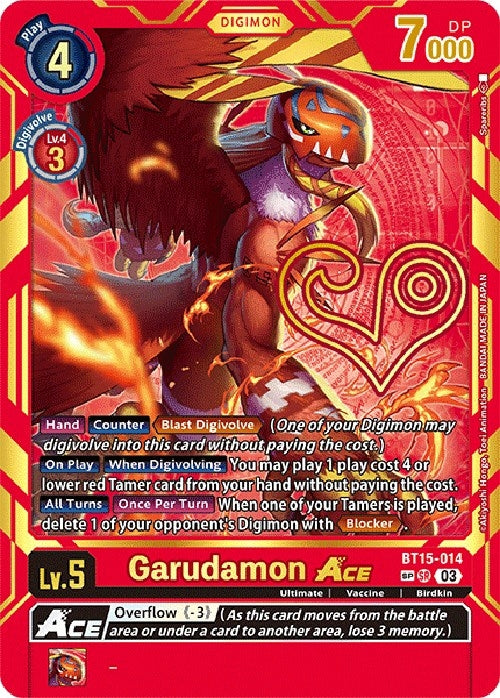 Image for Garudamon ACE (Special Rare) - Digimon Card Game