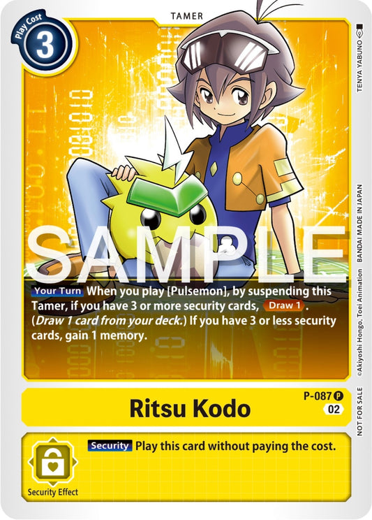 Image for Ritsu Kodo - P-087 (Exceed Apocalypse Pre-Release) - Digimon Card Game