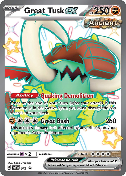 Image for Great Tusk ex - 072 - Pokemon