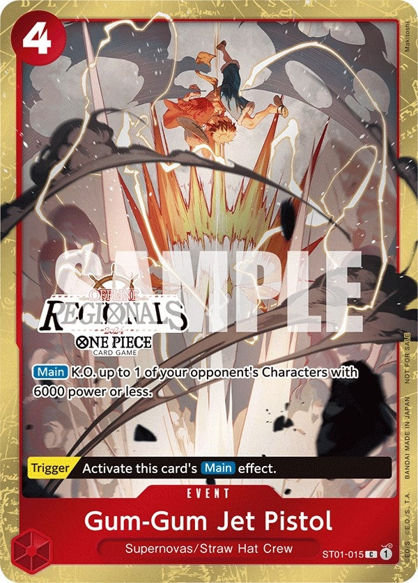 Image for Gum-Gum Jet Pistol (Offline Regional 2024) [Participant] - One Piece Card Game