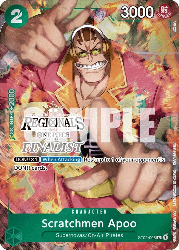 Image for Scratchmen Apoo (Online Regional 2024) [Finalist] - One Piece Card Game