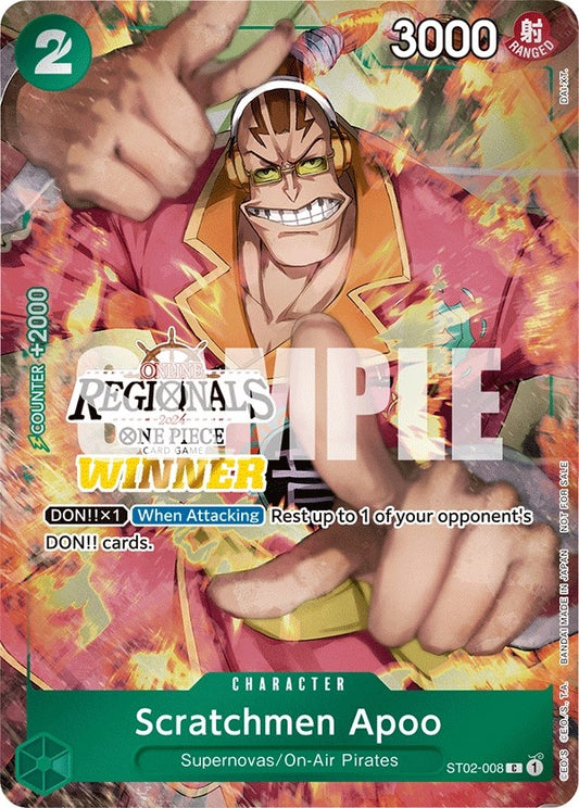 Image for Scratchmen Apoo (Online Regional 2024) [Winner] - One Piece Card Game