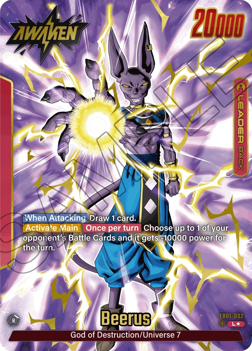 Image for Beerus - FB01-002 (Alternate Art) - Dragon Ball Super: Fusion World