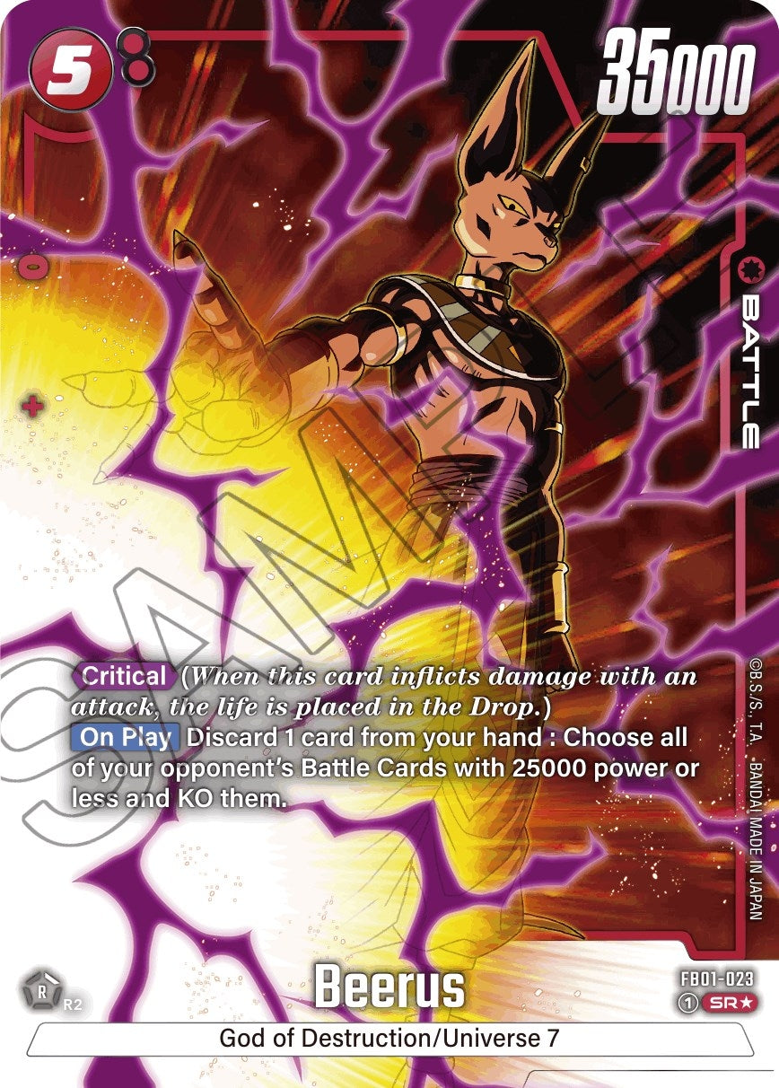 Image for Beerus - FB01-023 (Alternate Art) - Dragon Ball Super: Fusion World