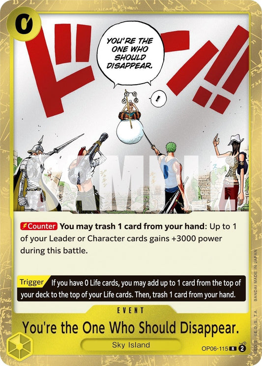 Image for You're the One Who Should Disappear - One Piece Card Game