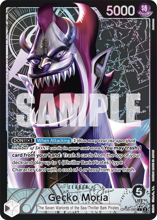 Image for Gecko Moria (080) (Alternate Art) - One Piece Card Game