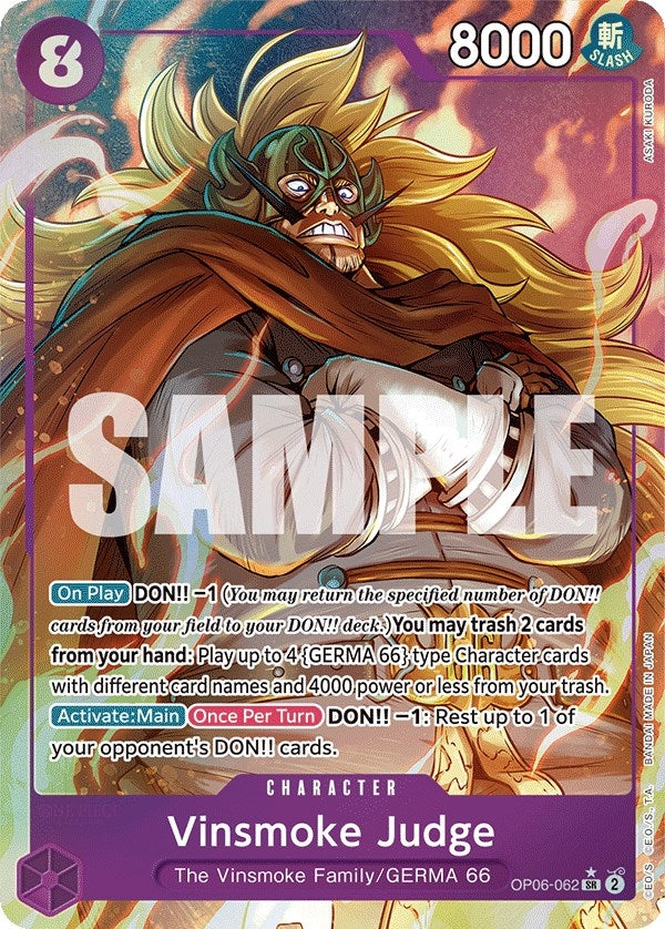 Image for Vinsmoke Judge (Alternate Art) - One Piece Card Game