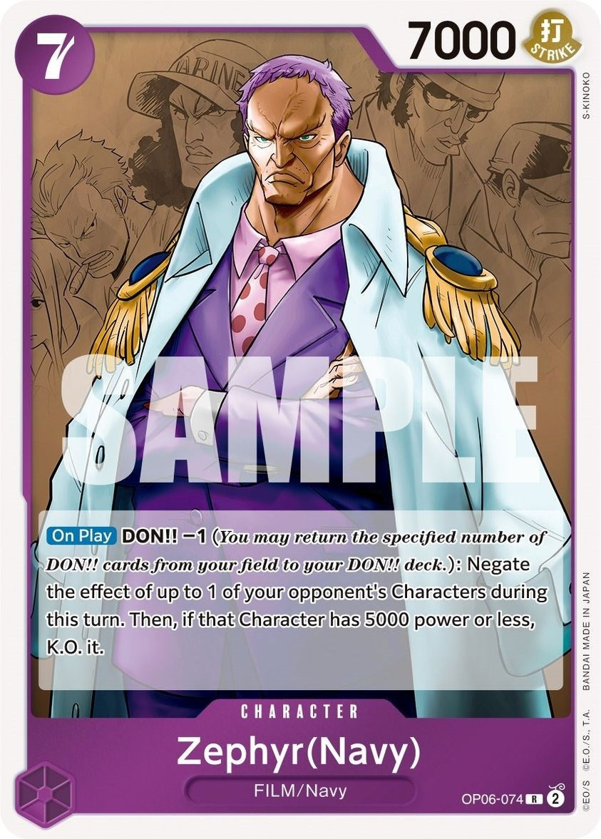 Image for Zephyr (Navy) - One Piece Card Game