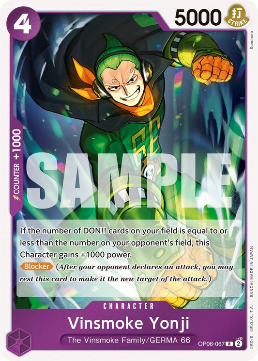 Image for Vinsmoke Yonji (067) - One Piece Card Game