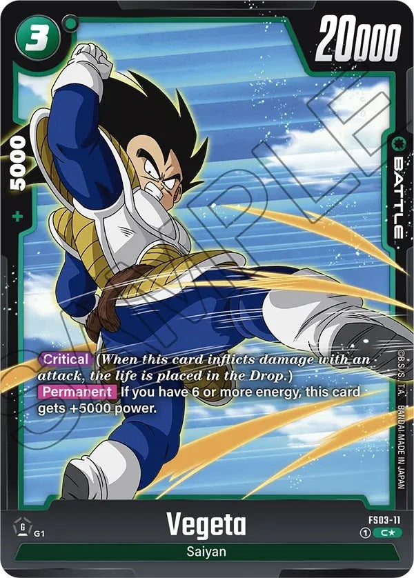 Image for Vegeta - FS03-11 (Bonus Pack Alternate Art) - Dragon Ball Super: Fusion World