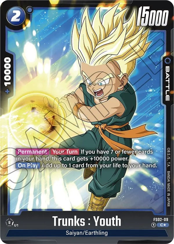 Image for Trunks : Youth - FS02-09 (Bonus Pack Alternate Art) - Dragon Ball Super: Fusion World