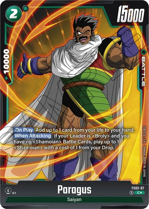 Image for Paragus - FS03-07 (Bonus Pack Alternate Art) - Dragon Ball Super: Fusion World
