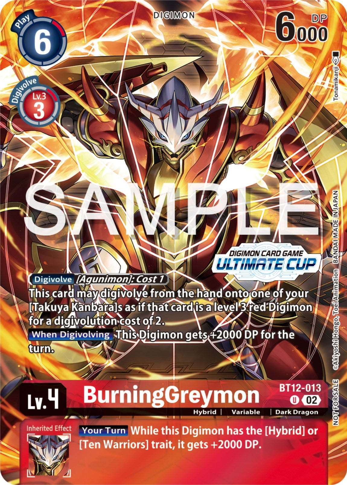 Image for BurningGreymon (Ultimate Cup 2024) - Digimon Card Game