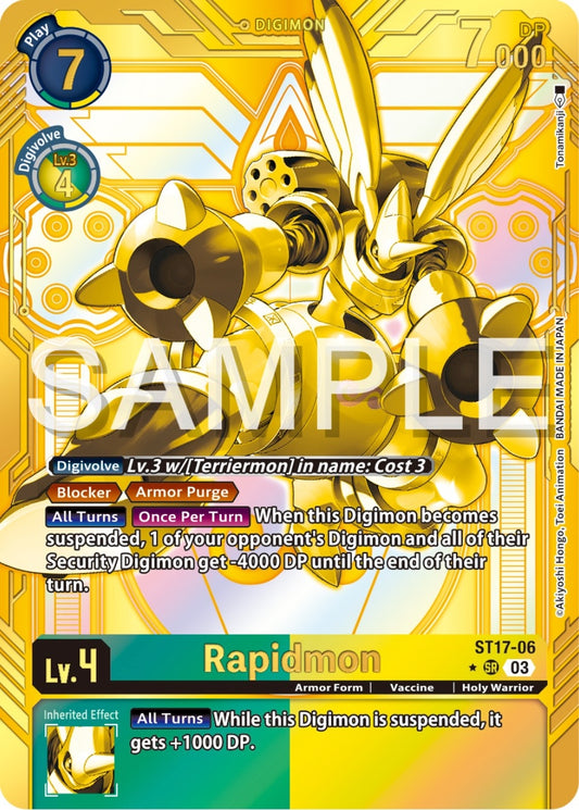 Image for Rapidmon - ST17-06 (Gold) - Digimon Card Game