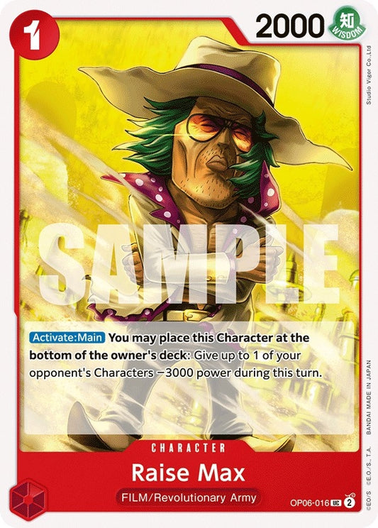 Image for Raise Max - One Piece Card Game