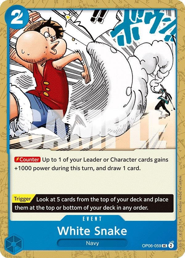 Image for White Snake - One Piece Card Game