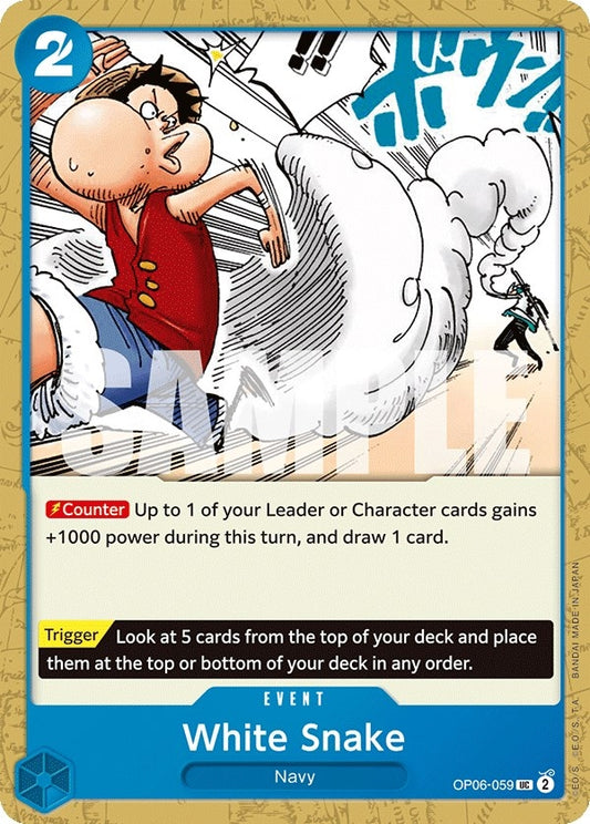 Image for White Snake - One Piece Card Game