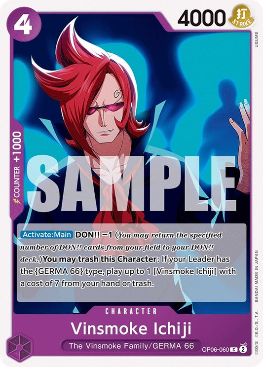 Image for Vinsmoke Ichiji (060) - One Piece Card Game