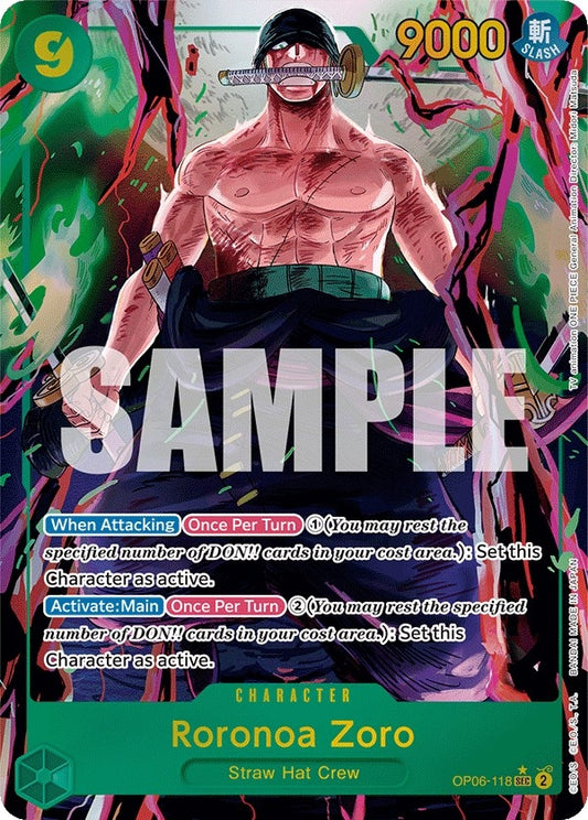 Image for Roronoa Zoro (Alternate Art) - One Piece Card Game