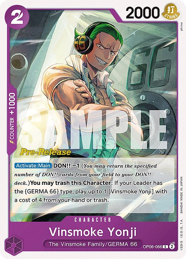 Image for Vinsmoke Yonji (066) - One Piece Card Game