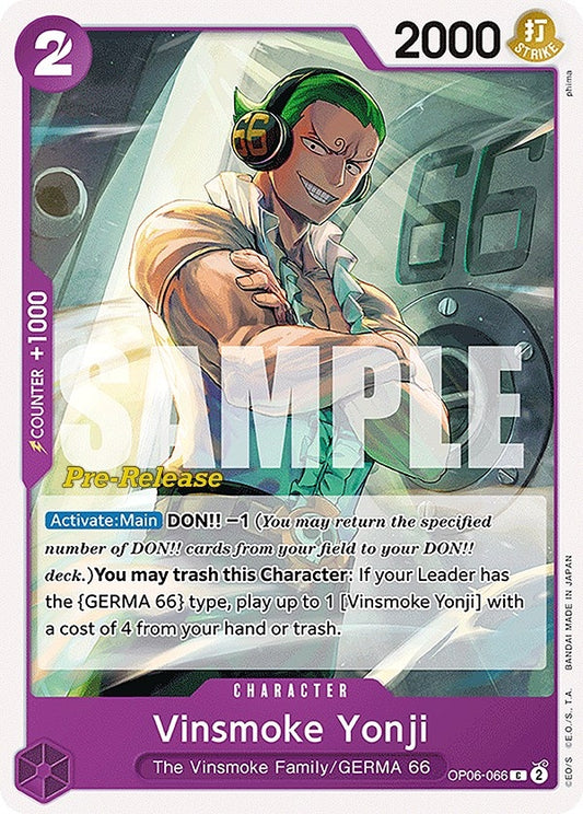 Image for Vinsmoke Yonji (066) - One Piece Card Game