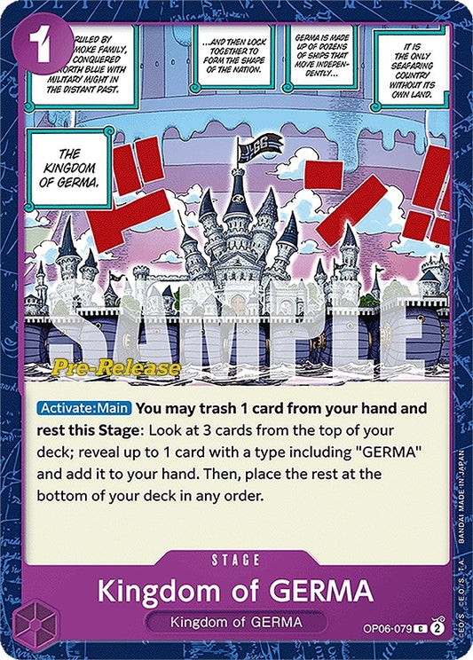 Image for Kingdom of GERMA - One Piece Card Game