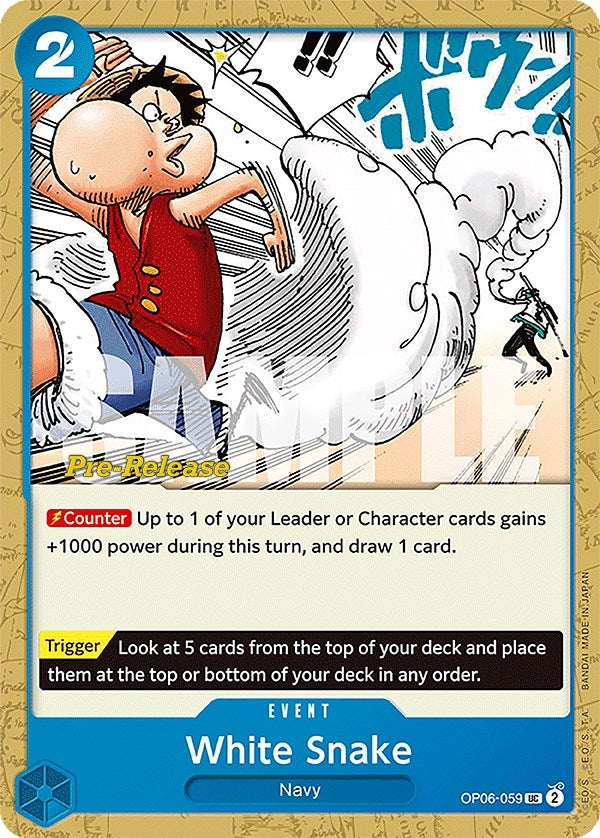 Image for White Snake - One Piece Card Game