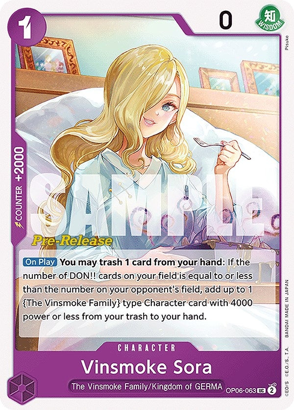 Image for Vinsmoke Sora - One Piece Card Game