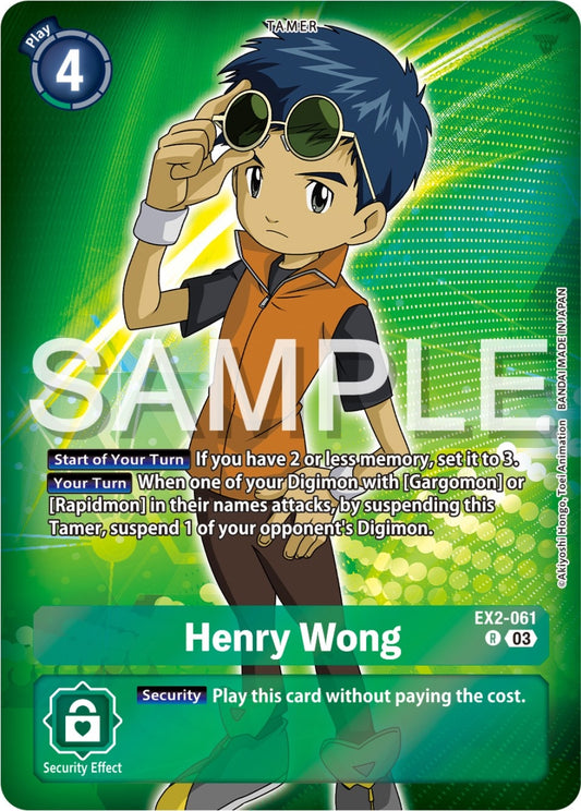 Image for Henry Wong (Reprint) - Digimon Card Game
