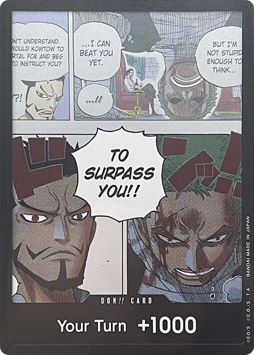 Image for DON!! Card (Mihawk & Zoro) (Double Pack Set Vol. 3) - One Piece Card Game