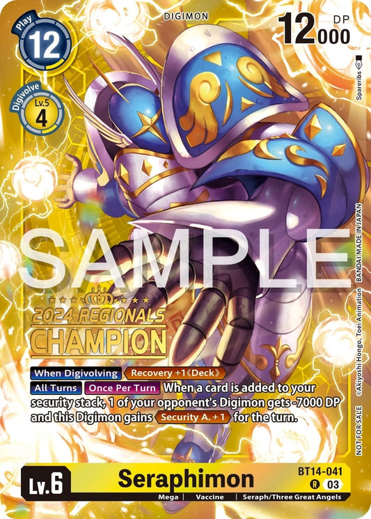 Image for Seraphimon (2024 Regionals Champion) - Digimon Card Game