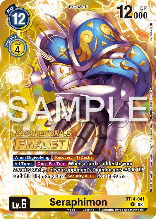 Image for Seraphimon (2024 Regionals Finalist) - Digimon Card Game