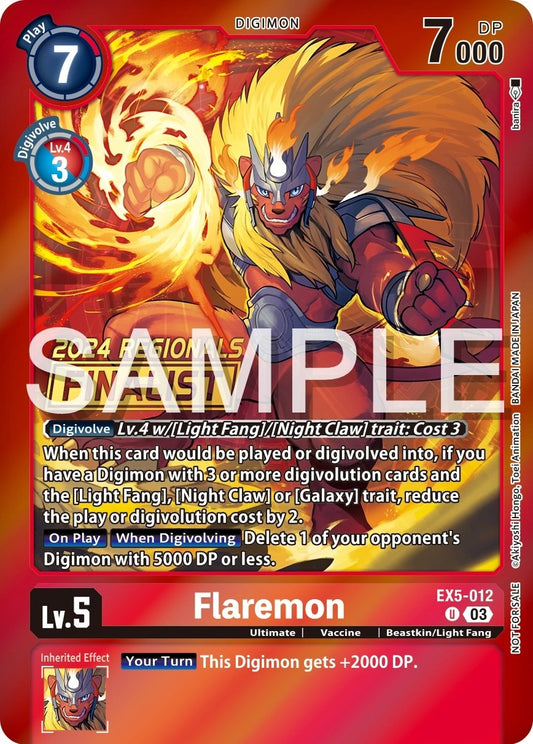 Image for Flaremon (2024 Regionals Finalist) - Digimon Card Game