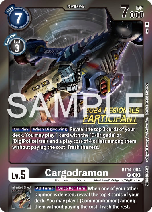 Image for Cargodramon (2024 Regionals Participant) - Digimon Card Game