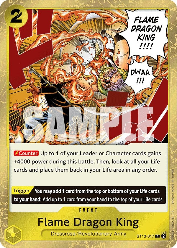 Image for Flame Dragon King - One Piece Card Game