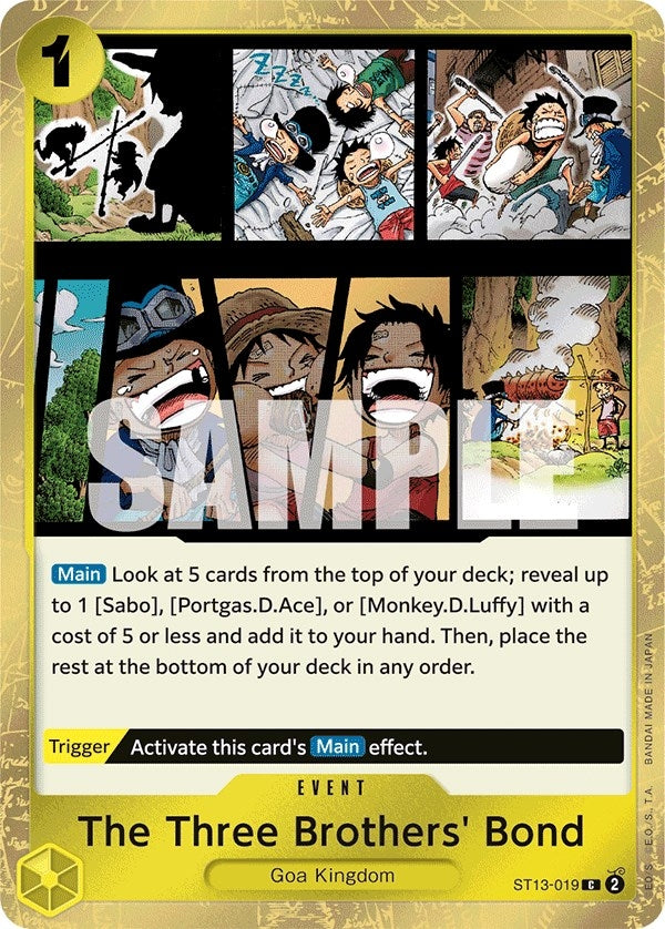 Image for The Three Brothers' Bond - One Piece Card Game