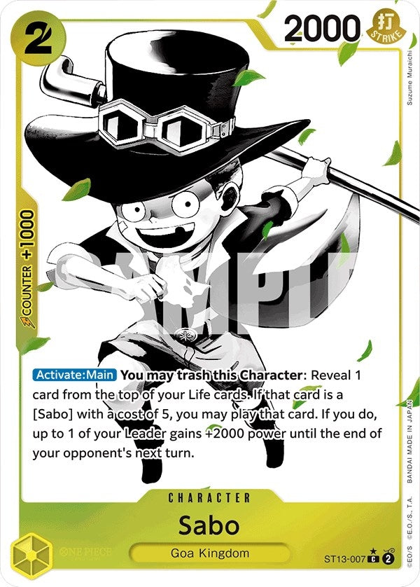 Image for Sabo (007) (Parallel) - One Piece Card Game