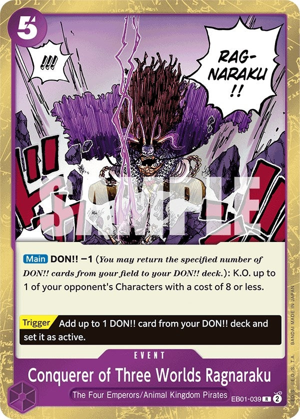 Image for Conquerer of Three Worlds Ragnaraku - One Piece Card Game