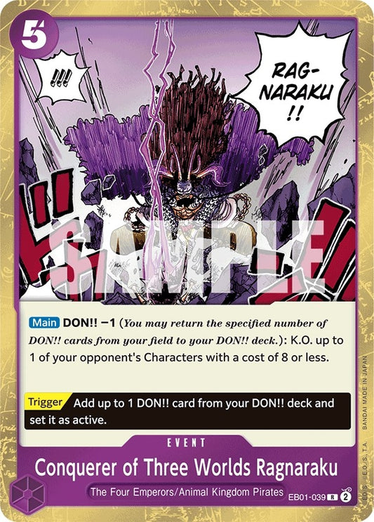 Image for Conquerer of Three Worlds Ragnaraku - One Piece Card Game