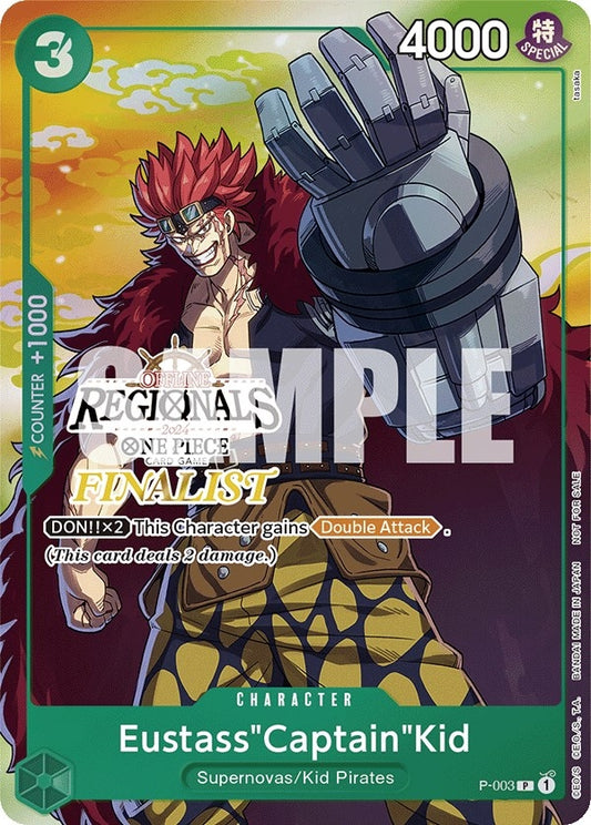 Image for Eustass"Captain"Kid (Offline Regional 2024 Vol. 2) [Finalist] - One Piece Card Game