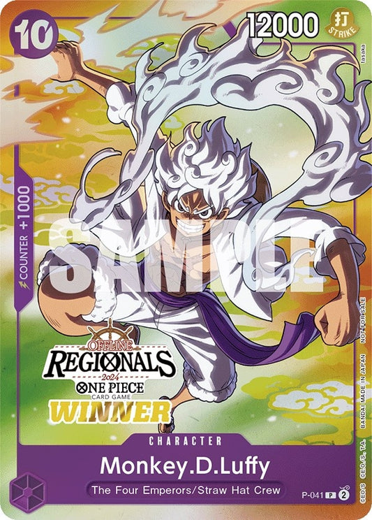 Image for Monkey.D.Luffy (041) (Offline Regional 2024 Vol. 2) [Winner] - One Piece Card Game