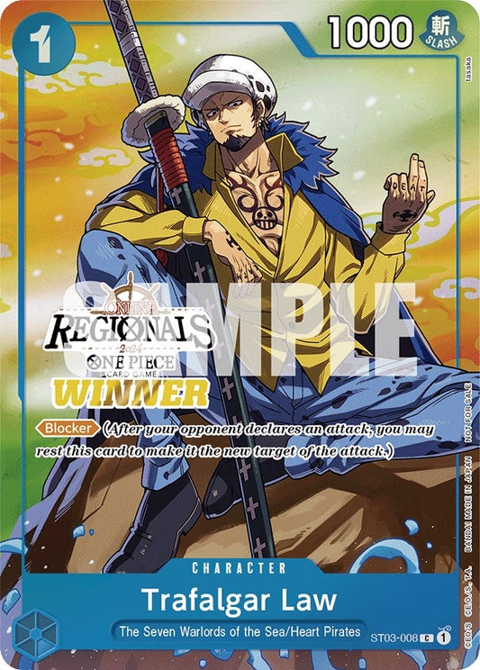 Image for Trafalgar Law (Online Regional 2024 Vol. 2) [Winner] - One Piece Card Game
