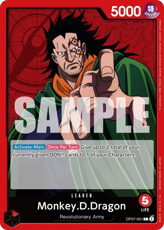 Image for Monkey.D.Dragon (001) - One Piece Card Game