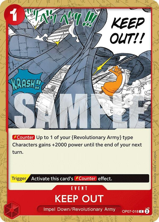 Image for Keep Out - One Piece Card Game